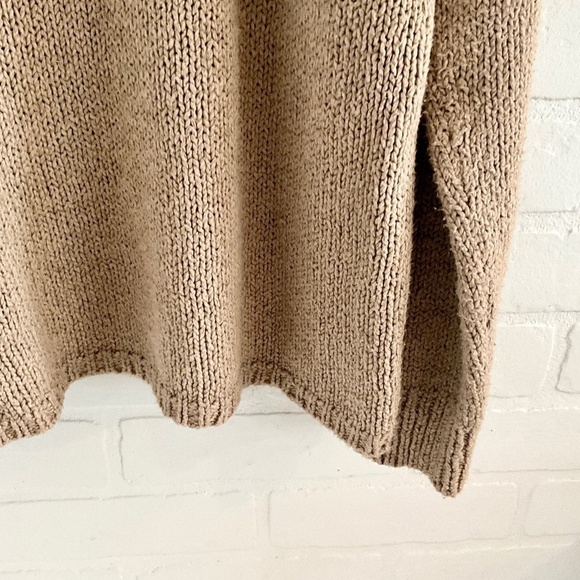 Woolrich Women’s Sweater knit Cardigan Tan Oatmeal Marine Shawl Collar Size L - Picture 7 of 12